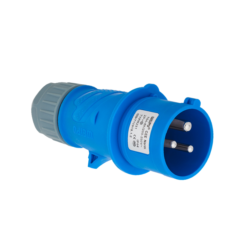 16A (2P+E) 夾爪電纜緊（jǐn）固插頭TYPR231-IP44