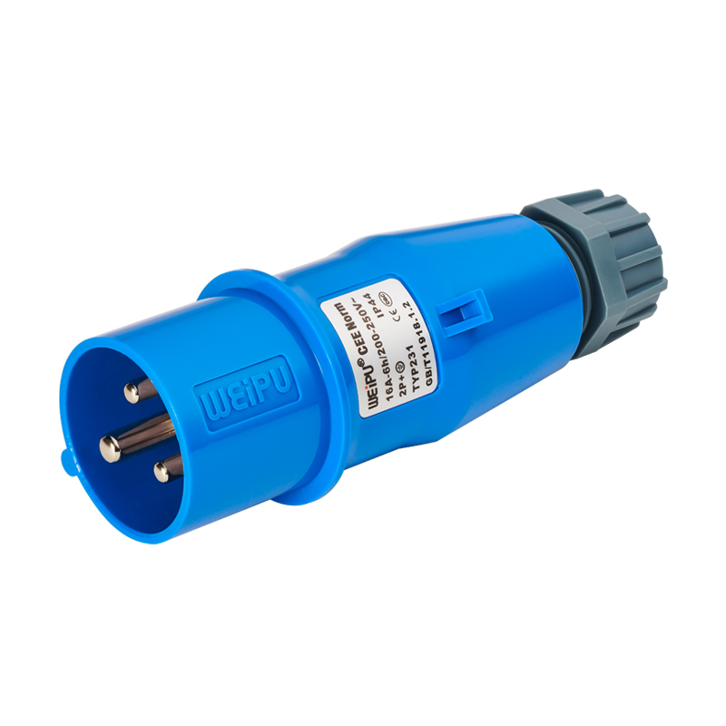 16A (2P+E) 夾爪電纜緊固（gù）插頭TYP231-IP44