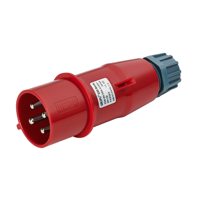 32A (3P+E) 夾爪電纜緊固插頭TYP283-IP44
