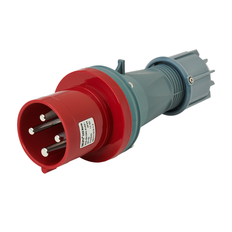 63A (3P+E) 夾爪電纜緊固插頭（tóu）TYP643-IP44