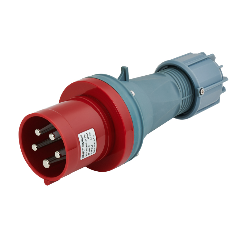 63A (3P+N+E) 夾爪電纜緊固插頭TYP645-IP44